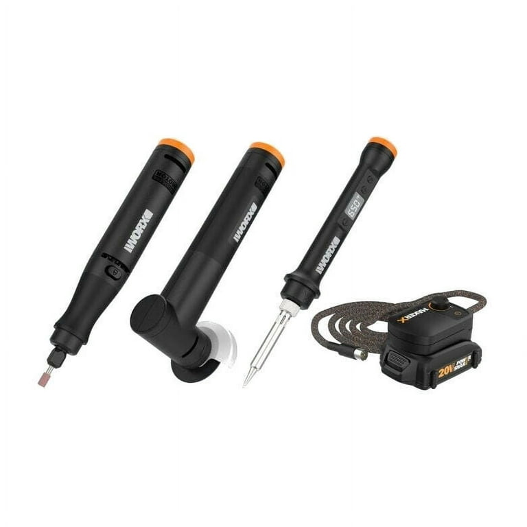 Worx Power Share MakerX Kit Rotary Tool, Mini Heat Gun & Accessories -  20599377