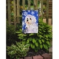thumbnail image 2 of Carolines Treasures SS4619GF 11 x 15 In. Maltese Winter Snowflakes Holiday Flag- Garden Size, 2 of 3