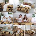 thumbnail image 5 of African Women Bedding Duvet Cover Set Twin Size 4 Pieces Ethnic Style Traditional Vintage Bedding Set with Zipper Closure, 1 Comforter Cover 68x86 Inches 1 Flat Sheet & 2 Pillow Cases, 5 of 7