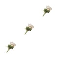 thumbnail image 3 of Destyer 1/2/3/5 Boutonnière de Mariage Sûr et Réutilisable - Apparence Réaliste Large Épingle d'Application Fixture Tissu Broches Fleurs Vert 3PCS, 3 of 6
