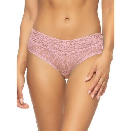

Felina | Signature Stretchy Lace Low Rise Hipster | Panty (Pink Nectar X-Large)