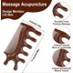 thumbnail image 2 of Multifunctional Sandalwood Scalp Comb,Scalp Massage Wood Comb,Natural Green Sandalwood Wooden Scalp Massager,Massage Comb for Women and Men to Short H, 2 of 5