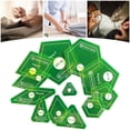 thumbnail image 2 of 12 Pieces Quilt Templates Acrylic Creative Accessories Sewing Quilting Portable Template Set, 2 of 8