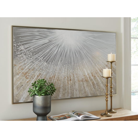 Signature Design by Ashley Waldard Canvas Art Abstract Canvas Art for Living Room or Bedroom
