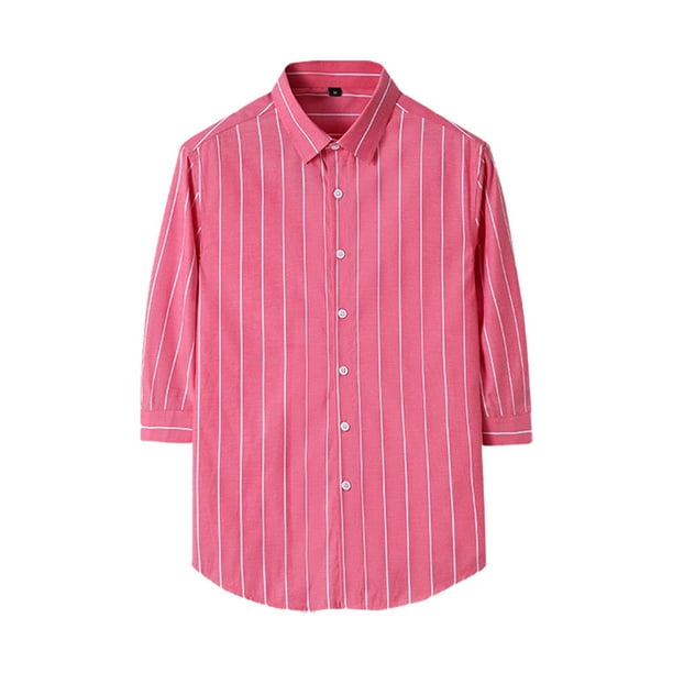 striped shirt half sleeve shirt men boys formal casual mens shirts