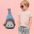 thumbnail image 1 of Cute Monkey Style Juvenile Messenger Bag, Small Shoulder Bag, Soft Fabric Material, Fun Design, For Youngster, Academy Use, Portable Storage, Playful Aesthetic, Lightweight Construction, Akmoler, 1 of 9