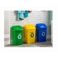 thumbnail image 2 of Bote de basura Vaiven de plástico de 30 litros con tapa para papel reciclado, 2 of 2
