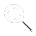 thumbnail image 1 of Colaxi Grille de Rôtissoire en Fil d'Acier Inoxydable Antirouille Facile à Nettoyer Portable Antiadhésif pour Vapeur pour Fête Intérieure Extérieure Poignée en Acier, 1 of 8