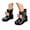 Black, variant on Girls Rain Boots Kids Cute Bow Design Water Rain Shoes Easy-on Outdoor School Rain Shoes,Sizes 8