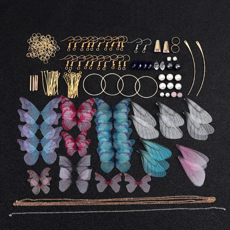 Fashion Dragonfly Wings Pendant Connector Earring Jewelry DIY Making Accessories 