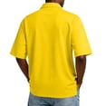 thumbnail image 4 of Lumtrix Men's Polo Shirts Short Sleeve Classic Golf Tee Lightweight Casual Button Down Collar Loose Fit Top Yellow 2XL, 4 of 9