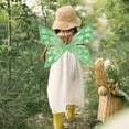 thumbnail image 1 of Butterfly for Girls Child Soft Fairy Costume with Elastic Straps Green, 1 of 8
