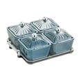 thumbnail image 1 of Bandeja para frutos secos con tapa, caja nórdica para almacenar alimentos, plato para frutos secos de boda 4 faja, 1 of 9