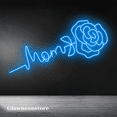 thumbnail image 3 of Glowneon Mom Rose Line Art Neon Sign Decor, Mother's Day Gift, 3 of 4
