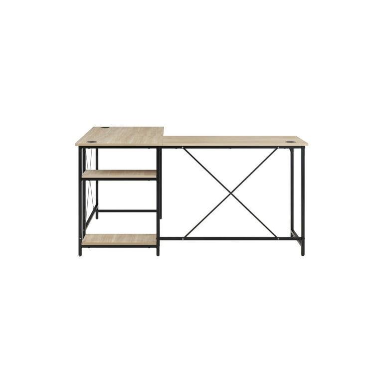 Mainstays Two-Way Convertible Desk with Lower Storage Shelf