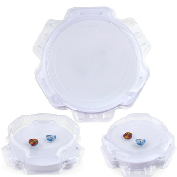 Stade de Toupie - Arène de Duel en Plastique 15,7x15,7x3,5 Pouces pour Jouets Gyro Burst, Batailles en Tête-à-Tête, Enfants 8+, Cadeau Parfait pour Jeu Compétitif