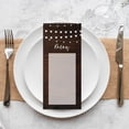 thumbnail image 3 of Koyal Wholesale Rustic Wood String Lights Printable Wedding Paper Menu Cards for DIY Printer, Pack of 52, 3 of 5