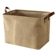 thumbnail image 2 of jifeng Foldable Storage Basket Bin Collapsible Clothes Organizer with Handles for Home Plain Weave, 2 of 9