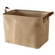 thumbnail image 2 of Cesta de almacenamiento plegable, organizador de ropa con asas para el hogar Tejido liso, 2 of 9