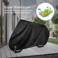thumbnail image 4 of Cubierta impermeable para bicicleta, 210T, garaje con orificios para cerradura, cubierta protectora para bicicleta, protección impermeable a prueba de polvo, 200x70x110, 4 of 5