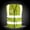 Yellow, variant on Safety Vest with Front Zipper and Reflective Strips, High Visibility Yellow, Large, 1 Pack