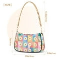 thumbnail image 3 of FORMRS Womens Shoulder Bag with Chain Strap Clutch Purse Cute Tote Handbag, Pink Checkered Daisy, 3 of 7