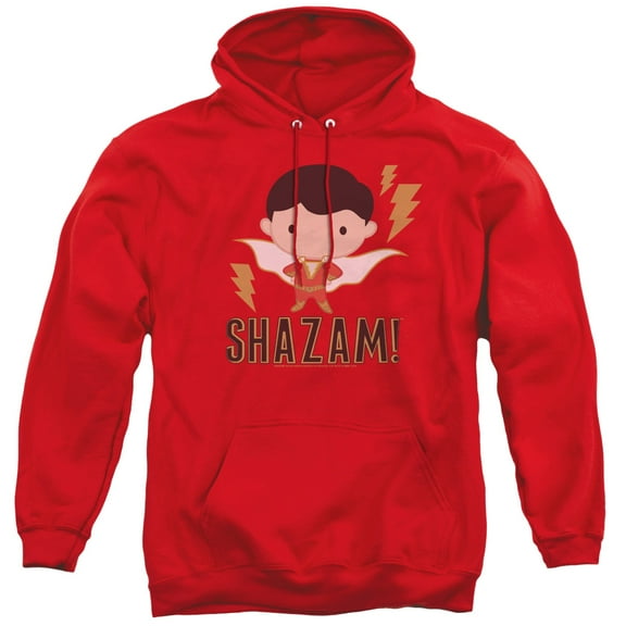 Shazam Movie Shazam Chibi Adult Pullover Hoodie Sweatshirt Red