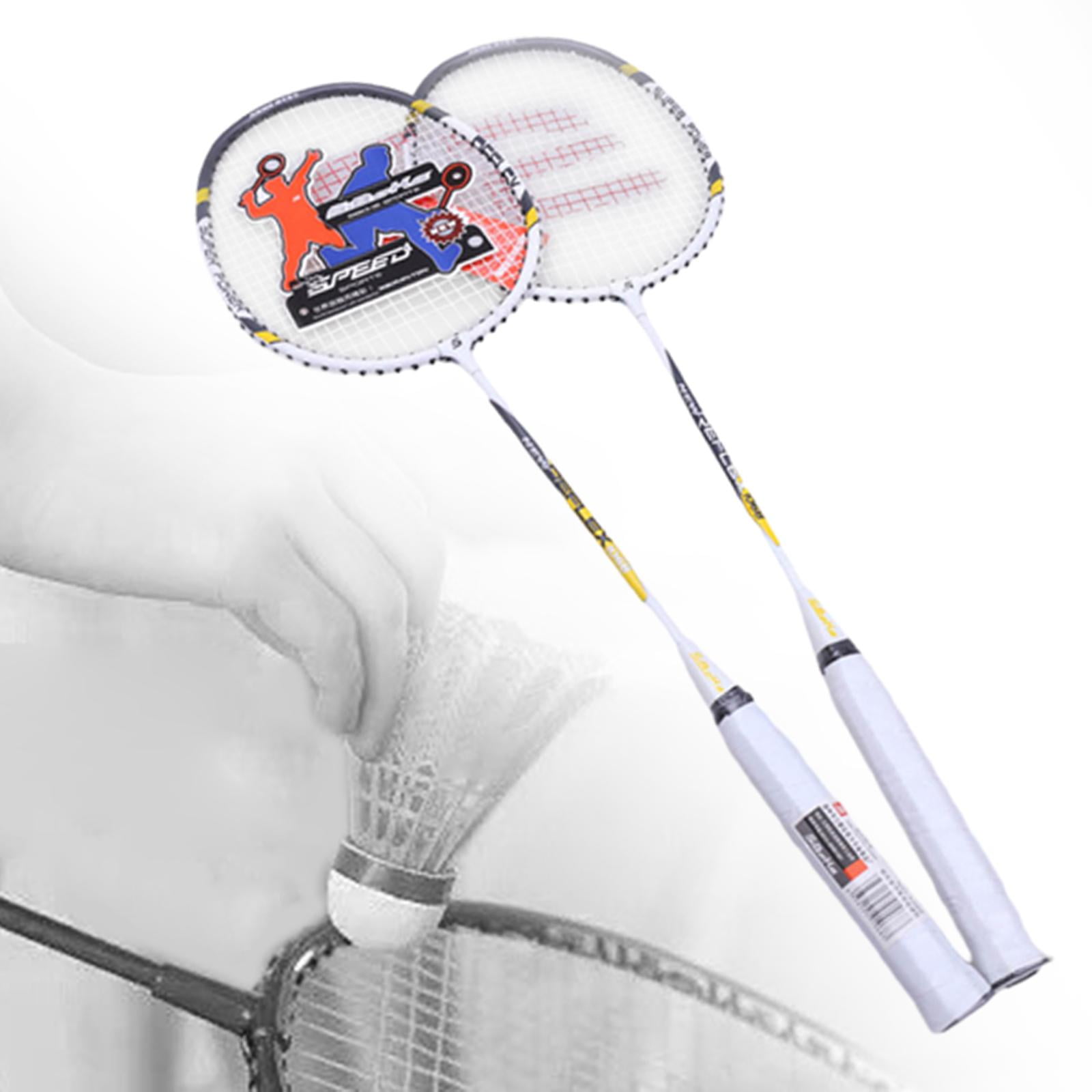 Baoblaze 2 Pieces Badminton Racquet Set Durable Badminton Rackets for Children Adults