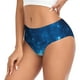 thumbnail image 2 of Fotbe Blue Glitter Sparkles Calzones Estampados para Mujer – Ropa Interior de Algodón, Cómoda, Suave y Elástica-4X-Large, 2 of 6