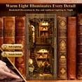 thumbnail image 5 of Antique Book Collection Models, 3D Puzzle Toys, Adult Book Nook Sets, Handcrafted DIY Miniature Landscape Cabins, Family Interactive Brain-Teaser Gifts, 5 of 11