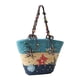 thumbnail image 2 of Bolso De Hombro Bolso de paja de estrella de mar bordado a mano bohemio tejido con cuentas para mujer (azul), 2 of 8