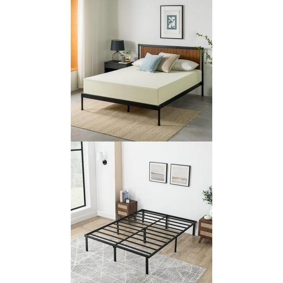 14″ Full Platform   10″ Cooling Foam Bed Set