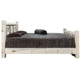thumbnail image 4 of Montana Woodworks Homestead Wood King Bed with Laser Engraved Elk in Natural, 4 of 7
