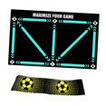 thumbnail image 1 of Tapete de entrenamiento para pisadas de fútbol, ​​portátil, multiusos, resistente al desgaste Amarillo, 1 of 9