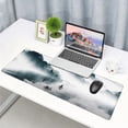 thumbnail image 5 of Japanese Mountain Lake Extended Big Mouse Pad Large,XL Gaming Desk Pad,31.5x11.8inch Long Computer Keyboard Mouse Mat Mousepad with 3mm Non-Slip Base and Stitched Edge for Home Office Work, 5 of 6