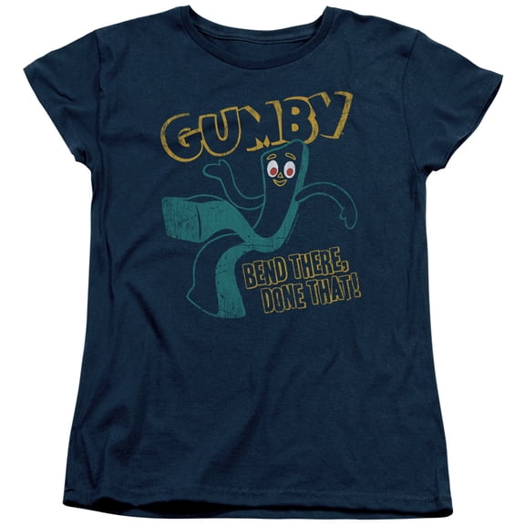 Gumby Bend There S/S Women's T-Shirt Navy
