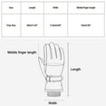 thumbnail image 3 of Lovskoo 2024 Men's Winter Gloves Outdoor Windproof Rainproof Cold Proof Ski Riding Warm Gloves Gray, 3 of 5
