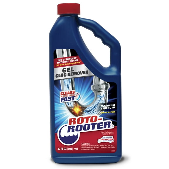 Roto Rooter Gel Drain Clog Remover, 32 oz