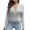 Gray, variant on Lovskoo 2024 Sweaters for Women Fall Trendy Casual Comfortable Long Sleeve V-Neck Sweater Blue