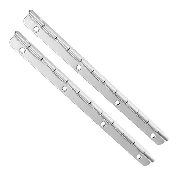 Beaupretty 2pcs Folding Hinges Stainless Steel Silver Long Design for Cabinet Woodworking
