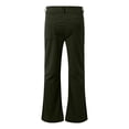 thumbnail image 4 of Casual Flared Trousers with Button Detailing for Relaxed Everyday Wear Retro- Solid Color Bottoms for Men, 4 of 4