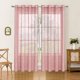 thumbnail image 4 of CaiYueKe Semi Sheer Curtains with Silver Embossed Pattern Modern Window Treatments for Living Room Bedroom Polyester Grommet Top Blackout Drapes Home Decor, 4 of 7