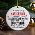 thumbnail image 3 of A Job Made Us Coworkers Funny Ornament - Keepsake for Work Bestie for Women Exchange - Manicurist Ornament gwJDTR (Manicurist), 3 of 4