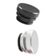 thumbnail image 1 of 2 tapones para encendedor de cigarrillos, a prueba de polvo, universales, para la mayoría de los accesorios de decoración de vehículos. Negro y Plata, 1 of 8