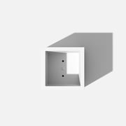 Veradek Block Series Cube Small 18 Plastic Planter - White