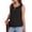 *Black, variant on ClodeEU Women's Round Neck Eyelet Embroidery Tank Top, Loose Fit Solid Color Casual Summer Shirt Red,Womens Plus M