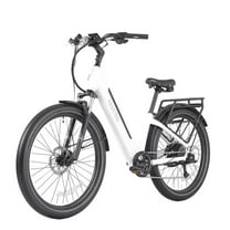 GOTRAX CTI3 27.5" Electric Bike, 500W Motors 60 Miles Long Range Up To 300lbs Comfort Adult Electric Bike For Commuters, White