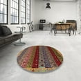 thumbnail image 4 of Ahgly Company Machine Washable Indoor Rectangle Abstract Saffron Red Area Rugs, 4' x 6', 4 of 7