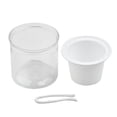 thumbnail image 3 of Transparent Self-Watering Plant Flower Pot PP Resin Planter Home Garden Decor, 3 of 11