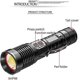 thumbnail image 3 of Antorcha LED Xhp99 superbrillante de 10000 lúmenes, linterna LED USB con zoom impermeable, linterna de 3 modos, antorchas de mano impermeables para acampar, senderismo de emergencia, 3 of 5